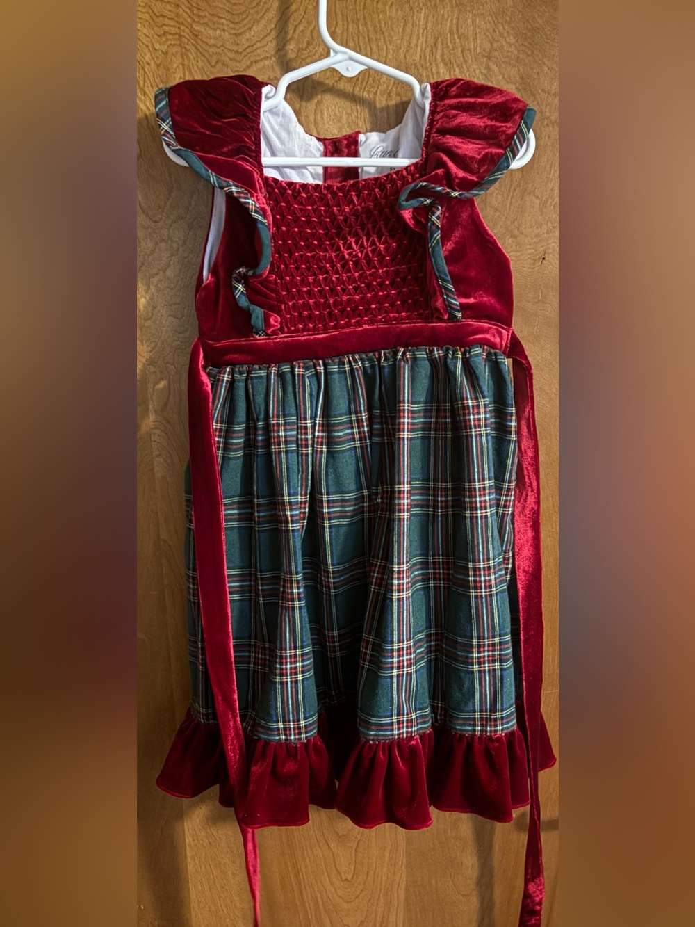 Little Grey size 5t handmade Christmas dress
